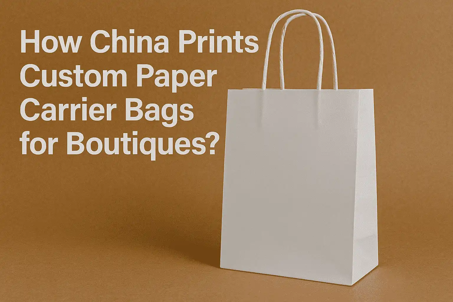 How China Prints Custom Paper Carrier Bags for Boutiques?